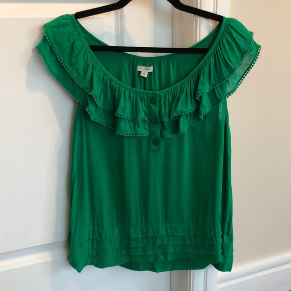 Anthropologie Tops - Odille (Anthropologie) green summer blouse